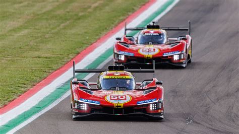 Wec Heures D Imola Ferrari Domine Les Qualifications En Hypercar