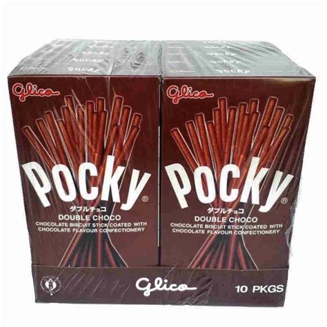 Glico Pocky Double Chocolate Flavour Biscuit Sticks G X Packs