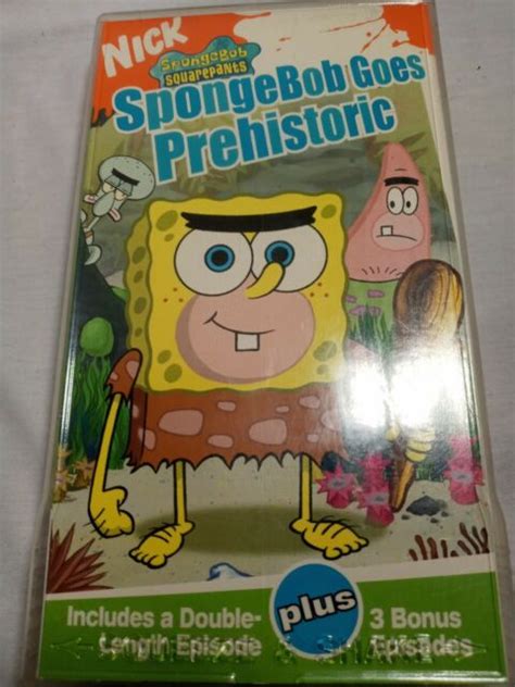 Spongebob Squarepants Spongebob Goes Prehistoric Vhs 2004 For Sale Online Ebay