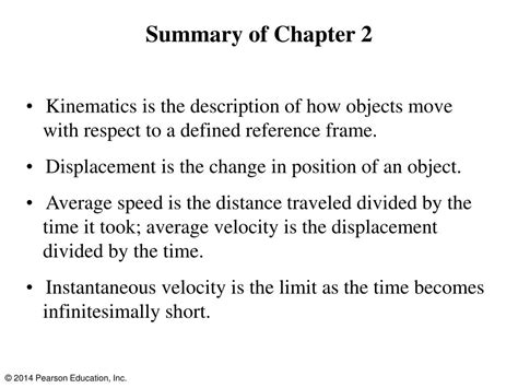 Ppt Chapter Describing Motion Kinematics In One Dimension