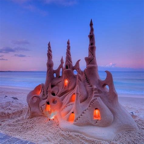 Sand Castle By Gabrielk Sand Art Sand Castle Beach Sand Art