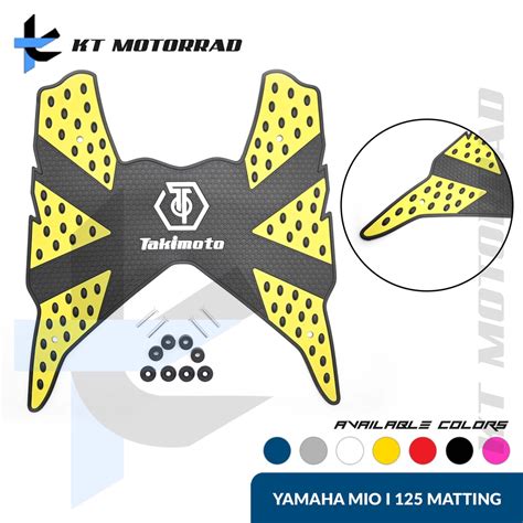 Kt Mio I Footboard Rubber Matting With Bolts For Yamaha M Shopee