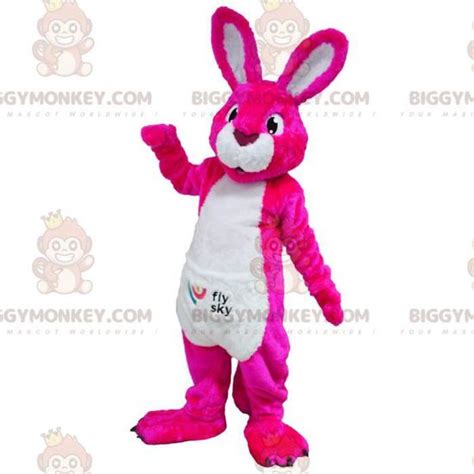 Costume De Mascotte Biggymonkey De Personnage Lapin Rose Cdiscount