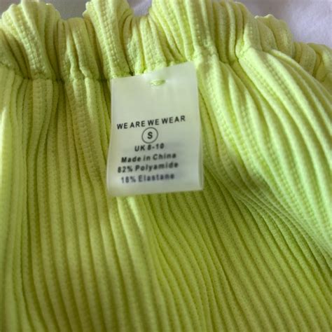 Neon Green Yellow Bikini Bottoms Size S In Amazing Depop