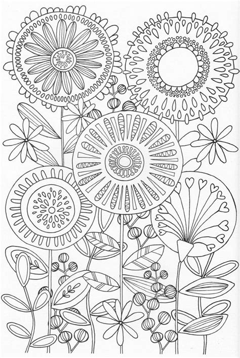 Pin By Stephanie Fischer On Coloring Printable Flower Coloring Pages