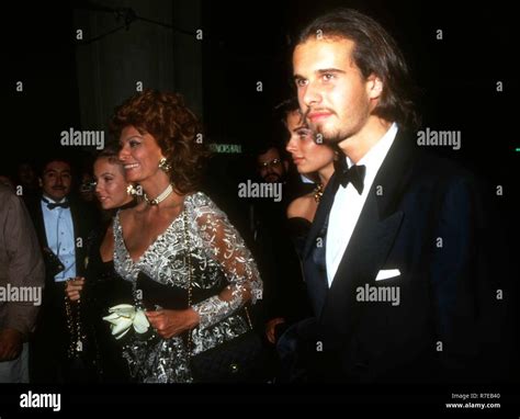 LOS ANGELES, CA - MARCH 29: Actress Sophia Loren and son Edoardo Ponti ...