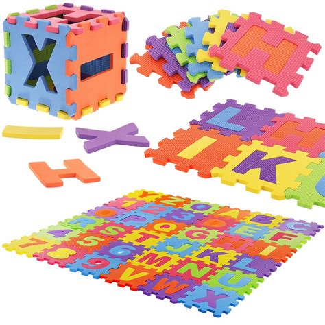 DUŻE PUZZLE EDUKACYJNE PIANKOWE DLA DZIECI CYFRY I LITERY MATA 36