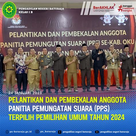 Pelantikan Dan Pembekalan Anggota Panitia Pemungutan Suara PPS