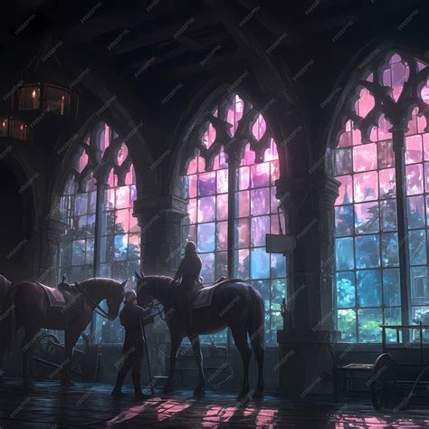 Premium Photo | Elegant Stable Dawn Medieval Atmosphere