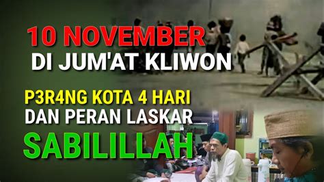 peran laskar sabilillah  prng kota  hari  november  jumat