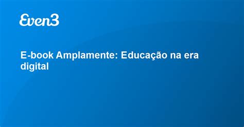 E book Amplamente Educação na era digital