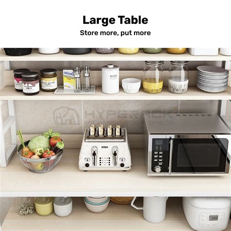 HYPERACK ™️ Kitchen Rack Storage Rack Shelf Rack Furniture Microwave ...