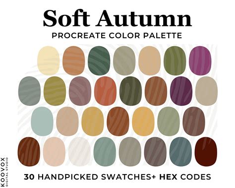 soft autumn color palette