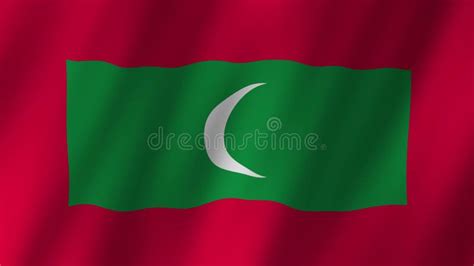 Maldives Flag Maldives Flag Waving Flag Of Maldives Footage Video