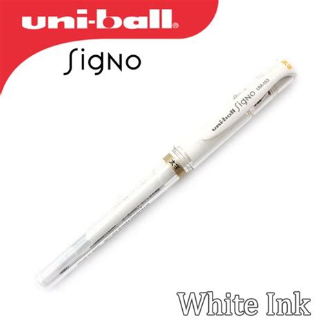 Jual Uni Ball Signo Broad UM 153 Gel Pen White Ink Pen White Pen