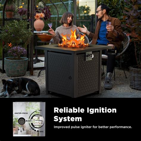 Snapklik Ciays Propane Fire Pits Inch Outdoor Gas Fire Pit