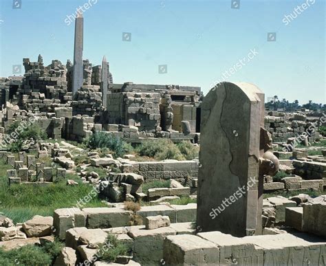 TEMPLE AMON MAINLY BUILT BY RAMESSES Editorial Stock Photo - Stock ...