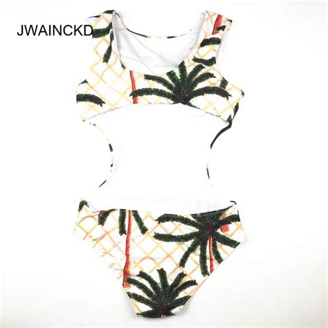 Jwainckd Swimsuit New Sexy Girl Planta Folha De Plantas Daninhas 3d