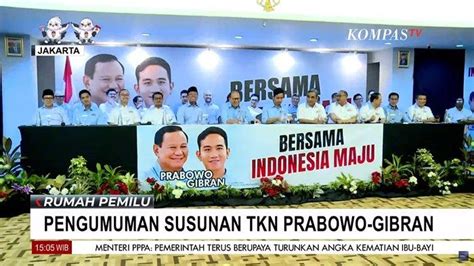 Daftar Lengkap TKN Prabowo Gibran Ada Ridwan Kamil Hingga Kaesang Tak