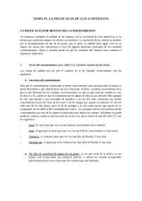 TEMA IV LA INEFICACIA DE LOS CONTRATOS LA INEFICACIA POR MOTIVO DE