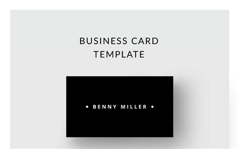 Minimalist Business Card Corporate Identity Template