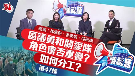 【議視聽】區議員和關愛隊角色會否重疊？如何分工？｜嘉賓：麥美娟、林素蔚、何敬康（第47集） 點播 點新聞