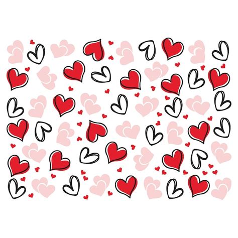 Premium Vector Valentines Seamless Pattern Heart Background