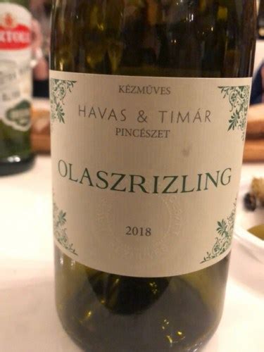 Havas Timár Olaszrizling Vivino US