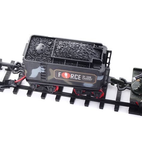 Rc Remote Control Electric Train Set With Smoke Battery Operated Railway RC Train and ...