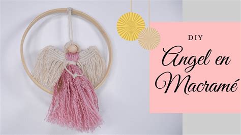 DIY ANGEL En MACRAME Paso A Paso Manualidades En MACRAME YouTube