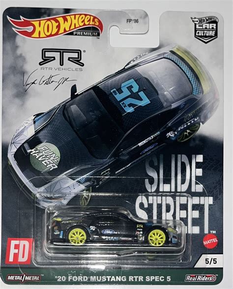 Hot Wheels Car Culture Slide Street Ford Mustang RTR Spec Auto Model EBay