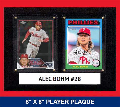 Alec Bohm Topps Card Plaque X Walmart