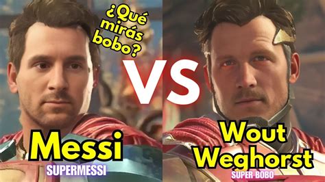 Messi Vs Wout Weghorst BRUTAL PELEA A MU3RT3 ElTallerdePedrincci