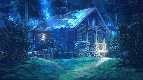 Hd Wallpaper Everlasting Summer Visual Novel Night Architecture