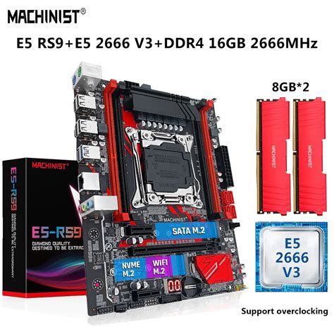 Machinist X99 Kit Motherboard Lga 2011 3 Set Xeon E5 2666 V3 Cpu