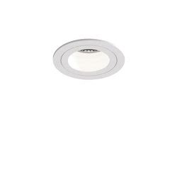 Pinhole Slimline Round Flush Adjustable Fire Rated Matt White