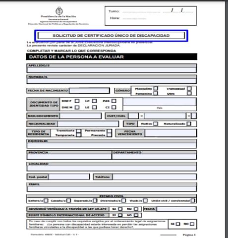 Certificado Nico De Discapacidad Cud Anses