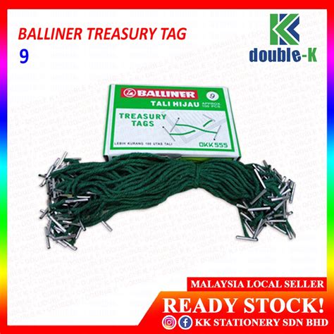 BALLINER Treasury Tag Tali Hijau 4T 5T 6T 7T 8T 9T 10T 12T