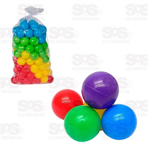 Kit Bolinhas Plásticas Coloridas Para Piscina 50 Unidades