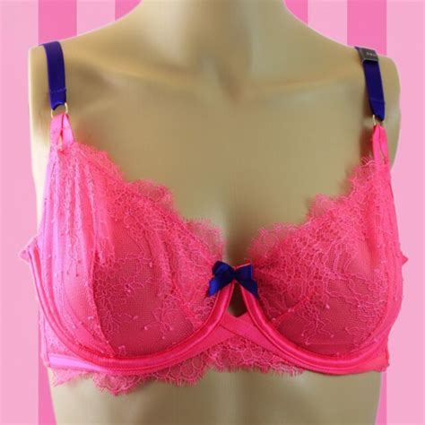 Victoria S Secret Very Unlined Demi Bra Lace Eyelash 32b For Sale Online Ebay