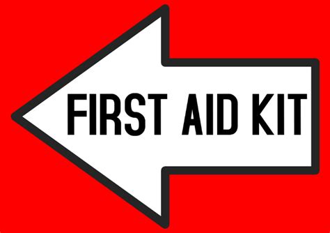 First Aid Kit Arrow Left Template Postermywall