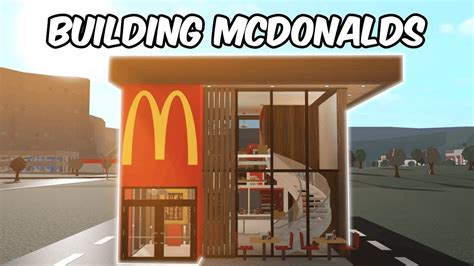 Building Mcdonalds In Bloxburg Diy House Plans Small House Layout