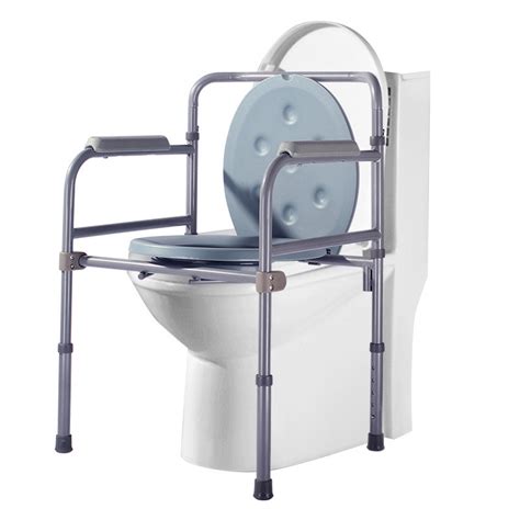 Medical Hospital Portable Height Adjustable Bedside Commode Toilet