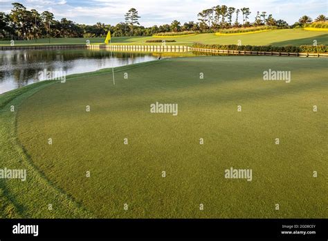 Famous 17th Island Green Of The Stadium Course At Tpc Sawgrass Home Of The The Players Golf