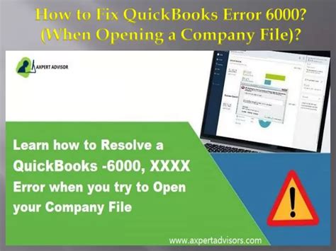 PPT How To Fix QuickBooks Error 6000 When Opening A Company File