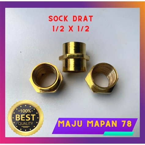 Jual Sock Drat Dalam Double Sock Kuningan Ukuran 1 2 X 1 2 Shopee