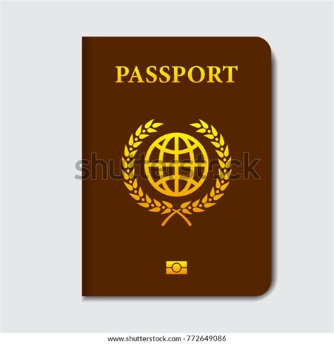 Vector International Passport Cover Template Stock Vector Royalty Free