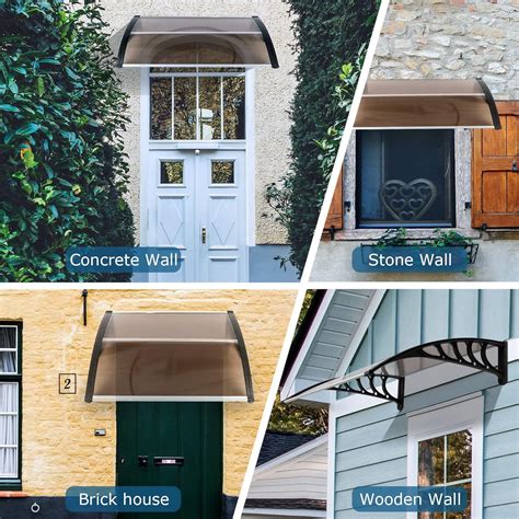 awning roof outdoor sunshade window rain cover sunshield polycarbonate