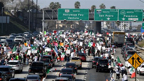 Thousands protest against Trump’s deportation plans in Los Angeles, Riverside, Garden Grove