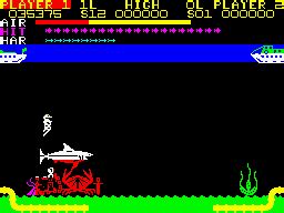 Screenshot Of Devil Diver Zx Spectrum Mobygames